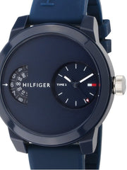  Shop Authentic Tommy Hilfiger Denim Blue Dial Blue Rubber Strap Watch for Men - 1791556 - Luxxuri