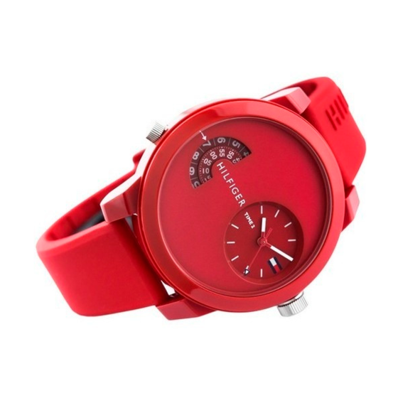  Shop Authentic Tommy Hilfiger Denim Red Dial Red Rubber Strap Watch for Men - 1791557 - Luxxuri