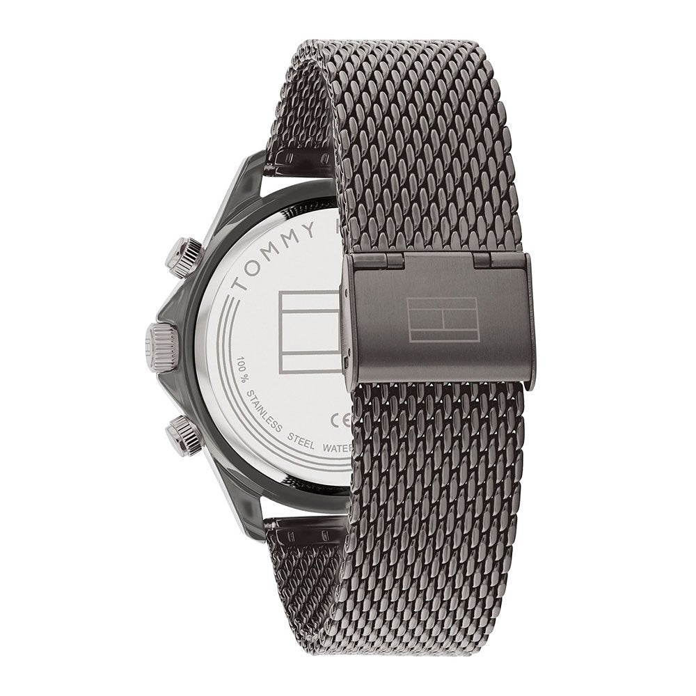  Shop Authentic Tommy Hilfiger Shawn Chronograph Quartz Grey Dial Grey Mesh Bracelet Watch for Men - 1791613 - Luxxuri