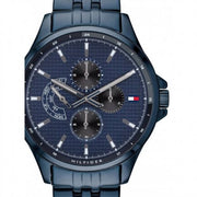  Shop Authentic Tommy Hilfiger Shawn Quartz Blue Dial Blue Steel Strap Watch for Men - 1791618 - Luxxuri