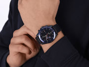  Shop Authentic Tommy Hilfiger Parker Chronograph Quartz Blue Dial Blue Leather Strap Watch For Men - 1791839 - Luxxuri