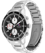  Shop Authentic Tommy Hilfiger Jimmy Multifunction Black Dial Silver Steel Strap Watch For Men  - 1791950 - Luxxuri