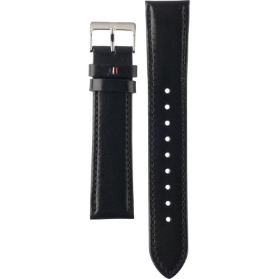  Shop Authentic Tommy Hilfiger Lexor Silver Dial Black Leather Strap Watch For Men - 1791489 - Luxxuri