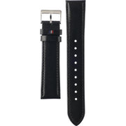  Shop Authentic Tommy Hilfiger Lexor Silver Dial Black Leather Strap Watch For Men - 1791489 - Luxxuri
