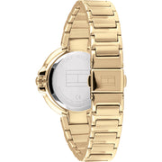  Shop Authentic Tommy Hilfiger Angela White Dial Gold Steel Strap Watch for Women - 1782128 - Luxxuri