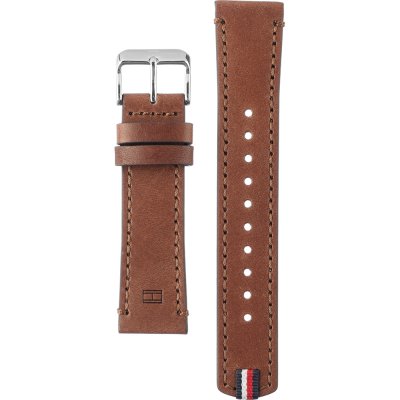  Shop Authentic Tommy Hilfiger Jackson Multi-Function Silver Dial Brown Leather Strap Watch for Men - 1791239 - Luxxuri