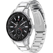  Shop Authentic Tommy Hilfiger Austin Black Dial Silver Steel Strap Watch for Men - 1791639 - Luxxuri