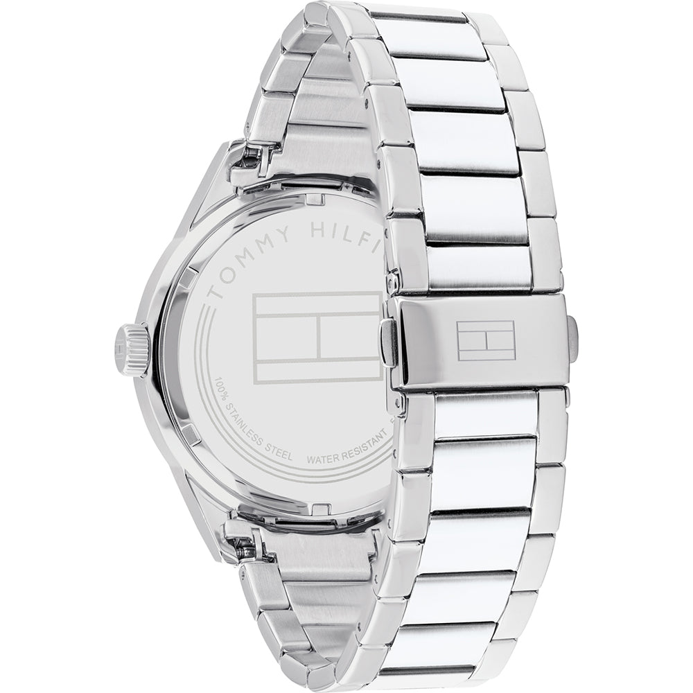  Shop Authentic Tommy Hilfiger Austin Black Dial Silver Steel Strap Watch for Men - 1791639 - Luxxuri
