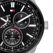  Shop Authentic Tommy Hilfiger Austin Black Dial Silver Steel Strap Watch for Men - 1791639 - Luxxuri