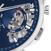  Shop Authentic Tommy Hilfiger Baker Quartz Blue Dial Silver Steel Strap Watch For Men - 1710448 - Luxxuri