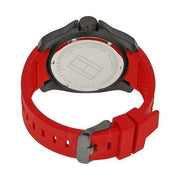  Shop Authentic Tommy Hilfiger Windsurf Black Dial Red Rubber Strap Watch for Men - 1791112 - Luxxuri
