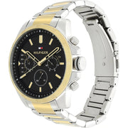  Shop Authentic Tommy Hilfiger Decker Chronograph Black Dial Two Tone Steel Strap Watch for Men - 1791559 - Luxxuri
