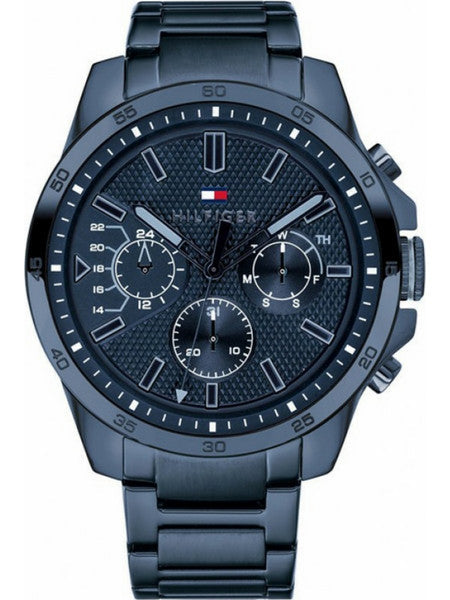  Shop Authentic Tommy Hilfiger Decker Chronograph Blue Dial Blue Steel Strap Watch for Men - 1791560 - Luxxuri