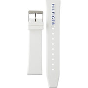  Shop Authentic Tommy Hilfiger Denim Analog White Dial White Rubber Strap Watch for Men - 1791481 - Luxxuri