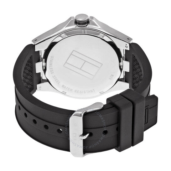  Shop Authentic Tommy Hilfiger Drew Black Dial Black Rubber Strap Watch for Men - 1791064 - Luxxuri