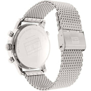  Shop Authentic Tommy Hilfiger Harrison Quartz Grey Dial Silver Mesh Bracelet Watch for Men - 1790877 - Luxxuri