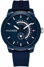  Shop Authentic Tommy Hilfiger Denim Quartz Blue Dial Blue Rubber Strap Watch for Men - 1791482 - Luxxuri