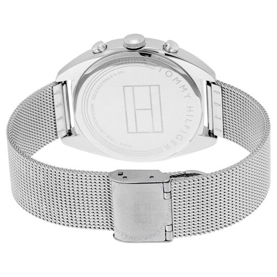  Shop Authentic Tommy Hilfiger Mia Silver Dial Silver Mesh Bracelet Watch for Men - 1781628 - Luxxuri