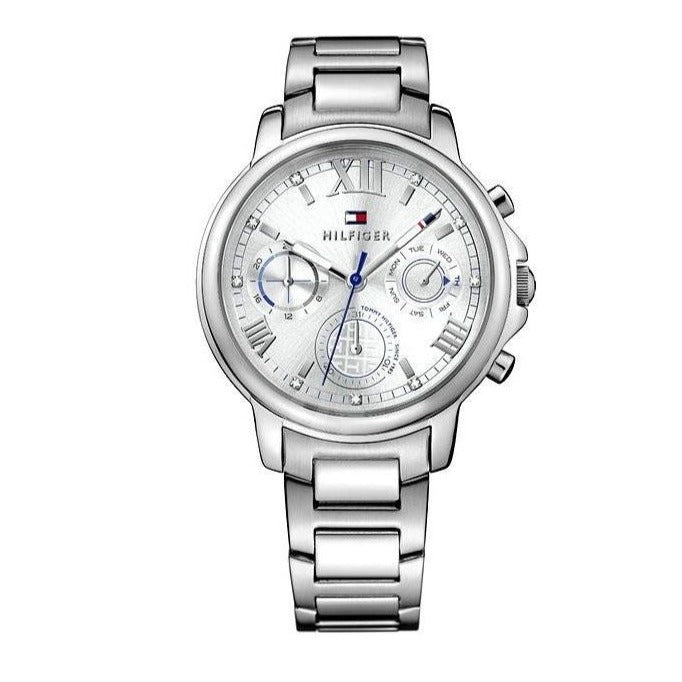  Shop Authentic Tommy Hilfiger Claudia Silver Dial Silver Steel Strap Watch for Women - 1781741 - Luxxuri