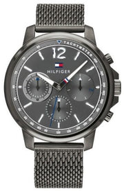  Shop Authentic Tommy Hilfiger London Chronograph Grey Dial Grey Mesh Bracelet Watch for Men - 1791530 - Luxxuri