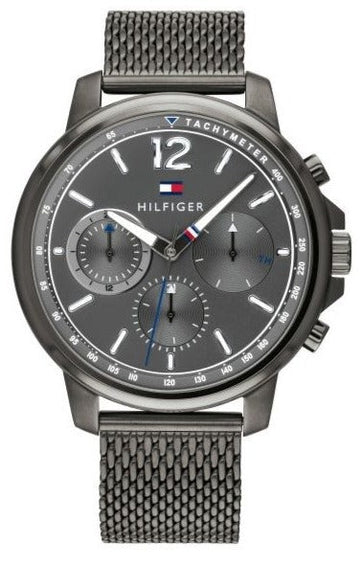  Shop Authentic Tommy Hilfiger London Chronograph Grey Dial Grey Mesh Bracelet Watch for Men - 1791530 - Luxxuri