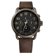  Shop Authentic Tommy Hilfiger Briggs Chronograph Black Dial Brown Leather Strap Watch for Men - 1791425 - Luxxuri
