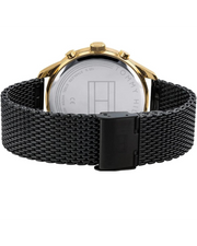  Shop Authentic Tommy Hilfiger Chase Quartz Black Dial Black Mesh Bracelet Watch for Men - 1791580 - Luxxuri