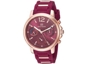  Shop Authentic Tommy Hilfiger Claudia Red Dial Two Tone Steel Strap Watch for Women - 1781744 - Luxxuri