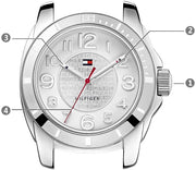  Shop Authentic Tommy Hilfiger K2 White Dial White Rubber Strap Watch for Women - 1781306 - Luxxuri