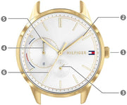  Shop Authentic Tommy Hilfiger Brooklyn Quartz White Dial White Leather Strap Watch for Women - 1782018 - Luxxuri