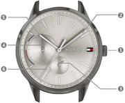  Shop Authentic Tommy Hilfiger Quartz Silver Dial Grey Steel Strap Watch for Women - 1782062 - Luxxuri
