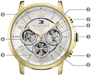  Shop Authentic Tommy Hilfiger Keagan Quartz Silver Dial Brown Leather Strap Watch for Men - 1791291 - Luxxuri