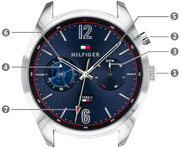  Shop Authentic Tommy Hilfiger Deacan Blue Dial Silver Steel Strap Watch for Men - 1791551 - Luxxuri