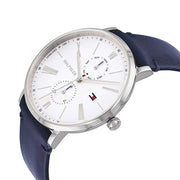  Shop Authentic Tommy Hilfiger Jenna White Dial Blue Leather Strap Watch for Women - 1782072 - Luxxuri