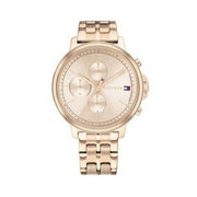  Shop Authentic Tommy Hilfiger Madison Chronograph Quartz Rose Gold Dial Rose Gold Steel Strap Watch For Women - 1782190 - Luxxuri