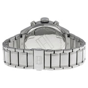 Shop Authentic Tommy Hilfiger Trent Chronograph Black Dial Silver Steel Strap Watch for Men - 1791054 - Luxxuri
