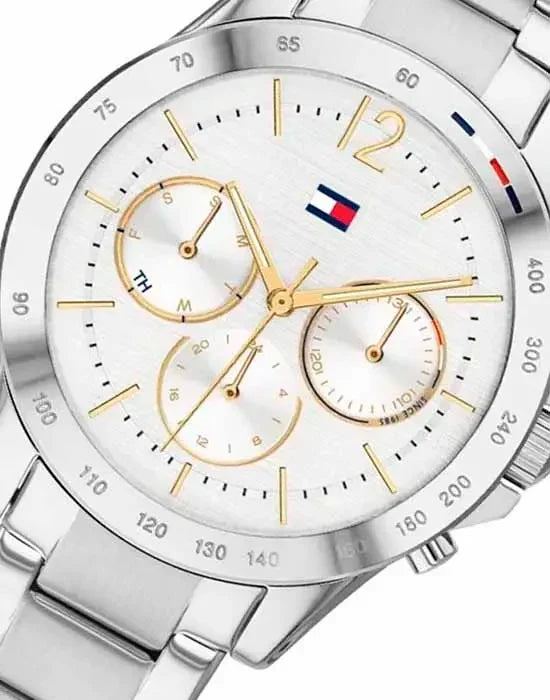  Shop Authentic Tommy Hilfiger Haven Multifunction Chronograph White Dial Silver Steel Strap Watch For Women - 1782194 - Luxxuri