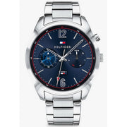  Shop Authentic Tommy Hilfiger Deacan Blue Dial Silver Steel Strap Watch for Men - 1791551 - Luxxuri