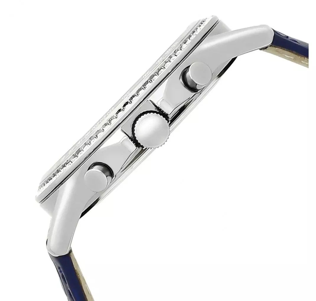  Shop Authentic Tommy Hilfiger Ari Quartz Diamonds Blue Dial Blue Leather Strap Watch for Women - 1781979 - Luxxuri