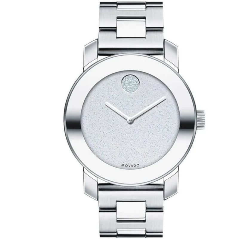  Shop Authentic Movado Bold Ceramic Silver Dial Silver Steel Strap Watch for Women - 3600638 - Luxxuri