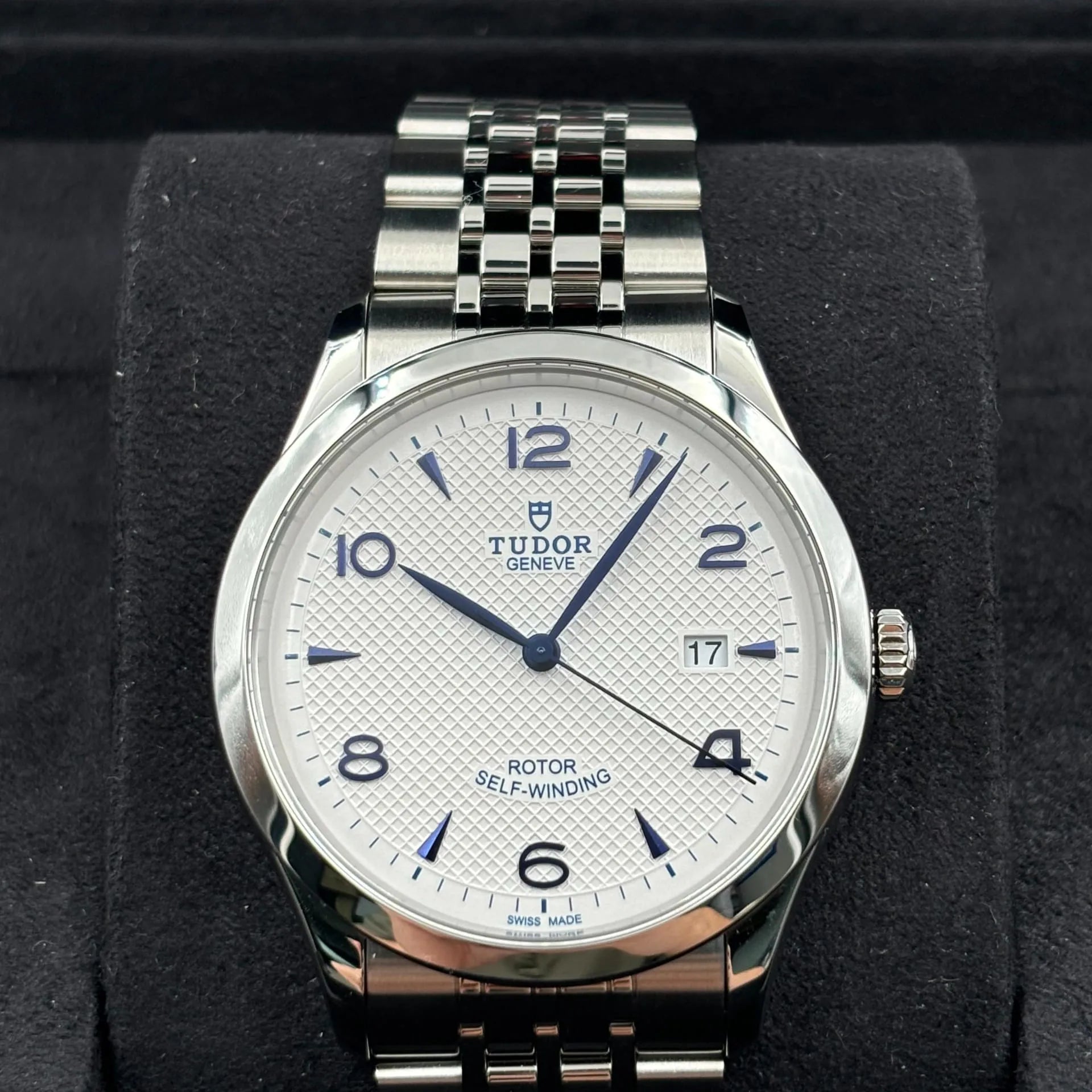  Shop Authentic Tudor 1926 Automatic White Dial Silver Steel Strap Watch for Men - M91650-0005 - Luxxuri