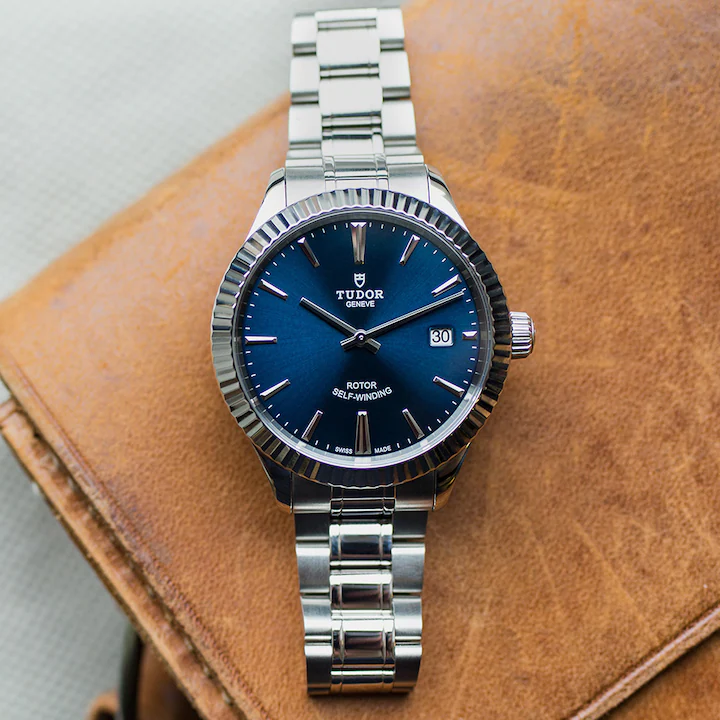  Shop Authentic Tudor Style Automatic Blue Dial Silver Steel Strap Watch for Men - M12710-0013 - Luxxuri