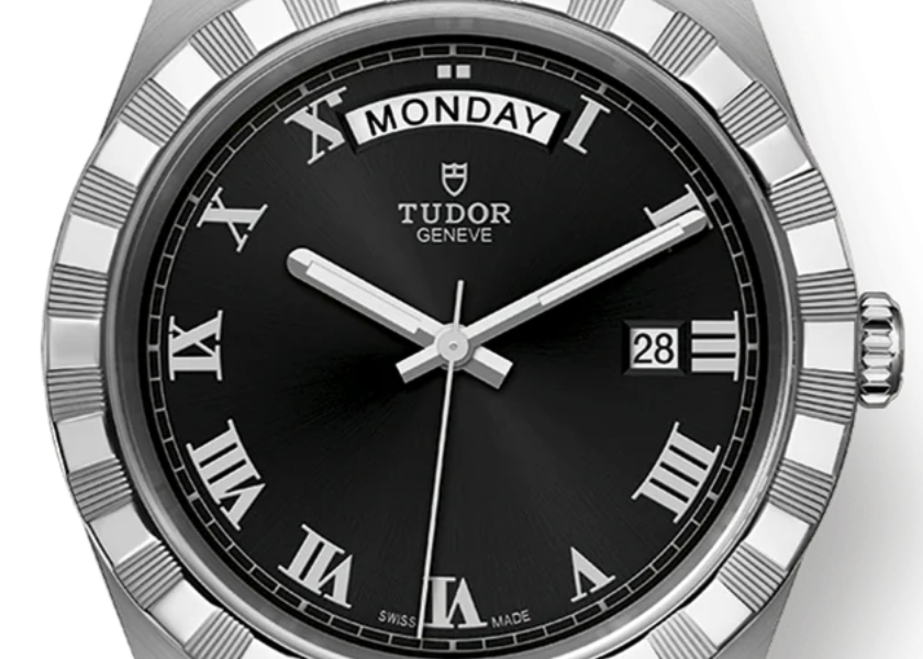  Shop Authentic Tudor Royal Automatic Black Dial Silver Steel Strap Watch for Men - M28600-0003 - Luxxuri