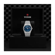  Shop Authentic Tudor Royal Automatic Diamonds Blue Dial Silver Steel Strap Watch for Men - M28600-0006 - Luxxuri