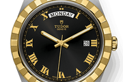  Shop Authentic Tudor Royal Automatic Black Dial Two Tone Steel Strap Watch for Men - M28603-0003 - Luxxuri