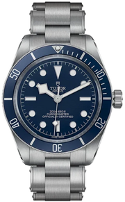 Tudor Black Bay Blue Dial Silver Steel Strap Watch for Men - 79030B-0001