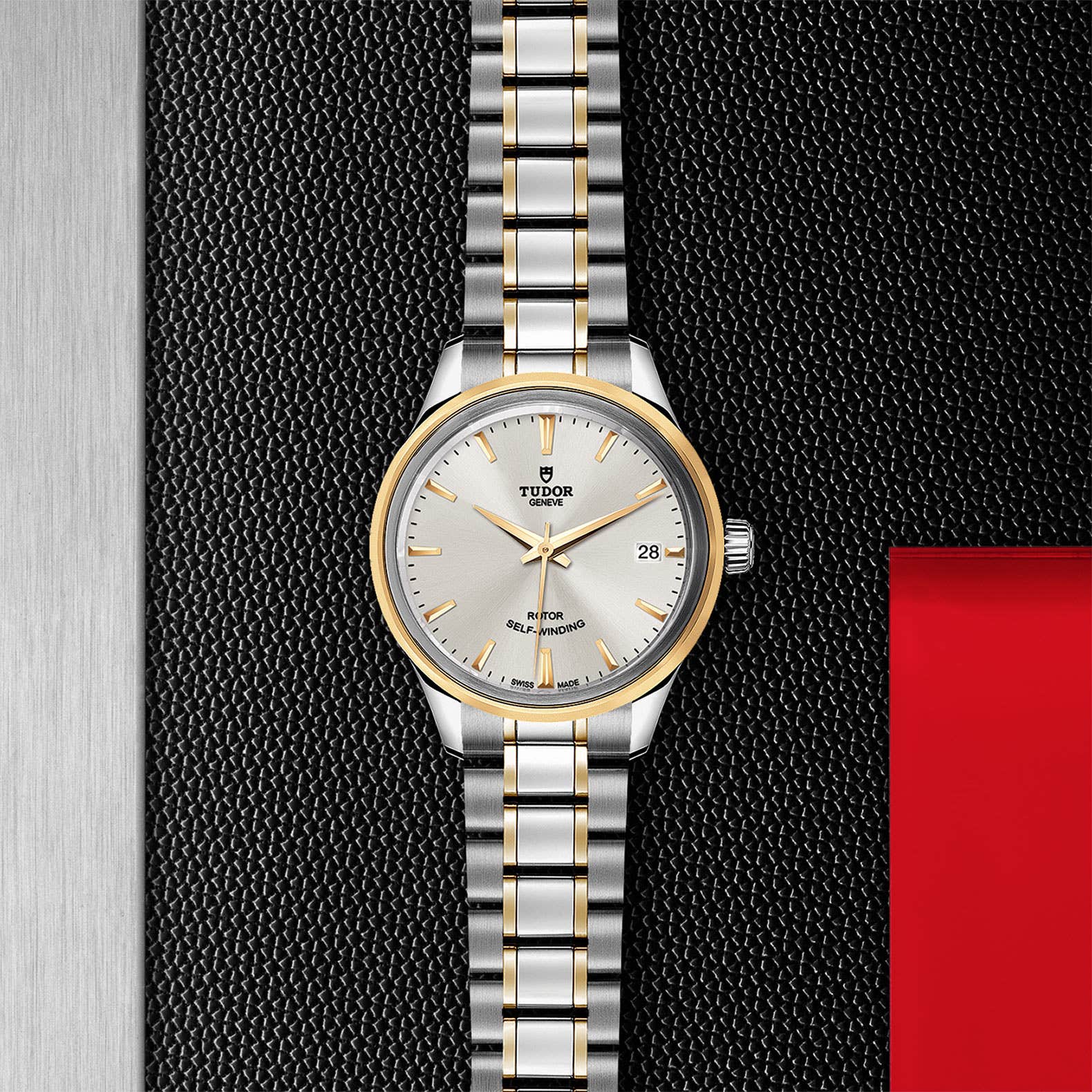  Shop Authentic Tudor Style Automatic Silver Dial Two Tone Steel Strap Watch for Men - M12713-0003 - Luxxuri
