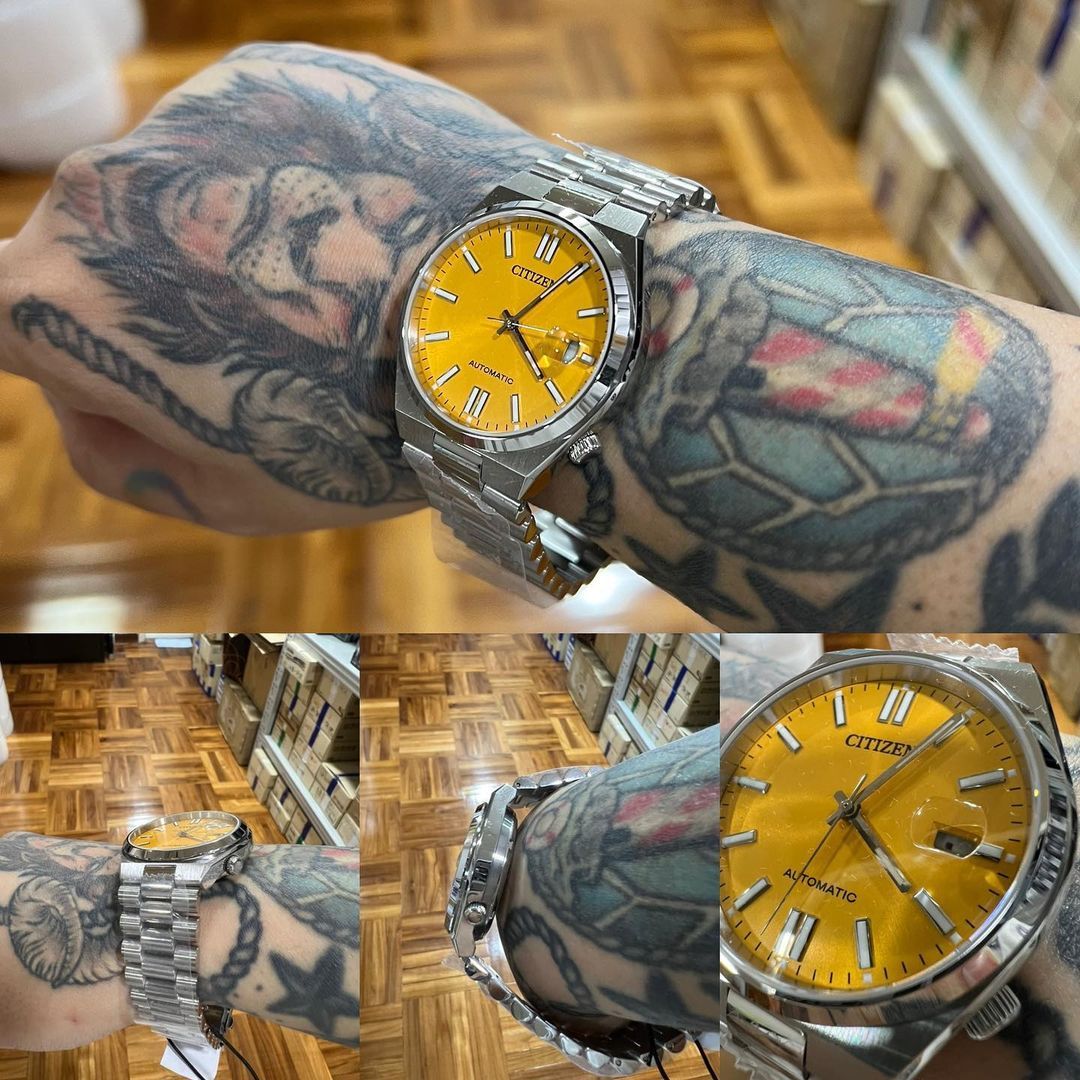  Shop Authentic Citizen Tsuyosa Automatic Yellow Dial Silver Steel Strap Watch for Men - NJ0150-81Z - Luxxuri