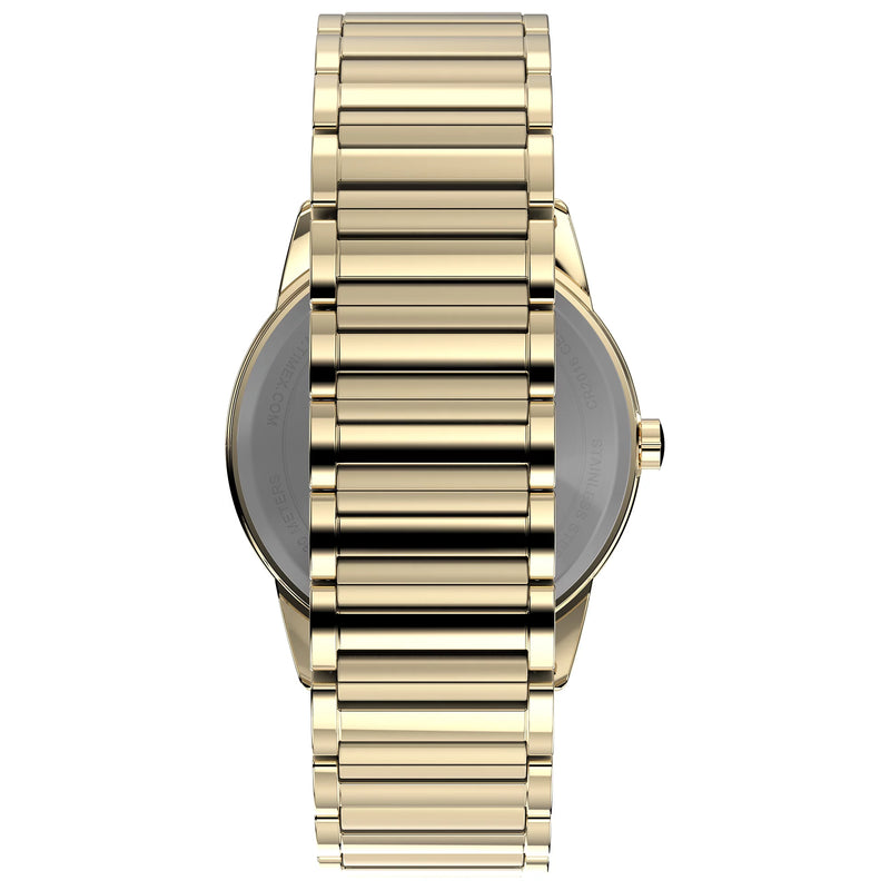  Shop Authentic Armani Exchange Cayde Analog Gold Dial Gold Steel Strap Watch For Men - AX2707 - Luxxuri