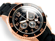 Shop Authentic Marc Jacobs Rock Chronograph Black Dial Black Silicone Strap Watch for Women - MBM2553 - Luxxuri